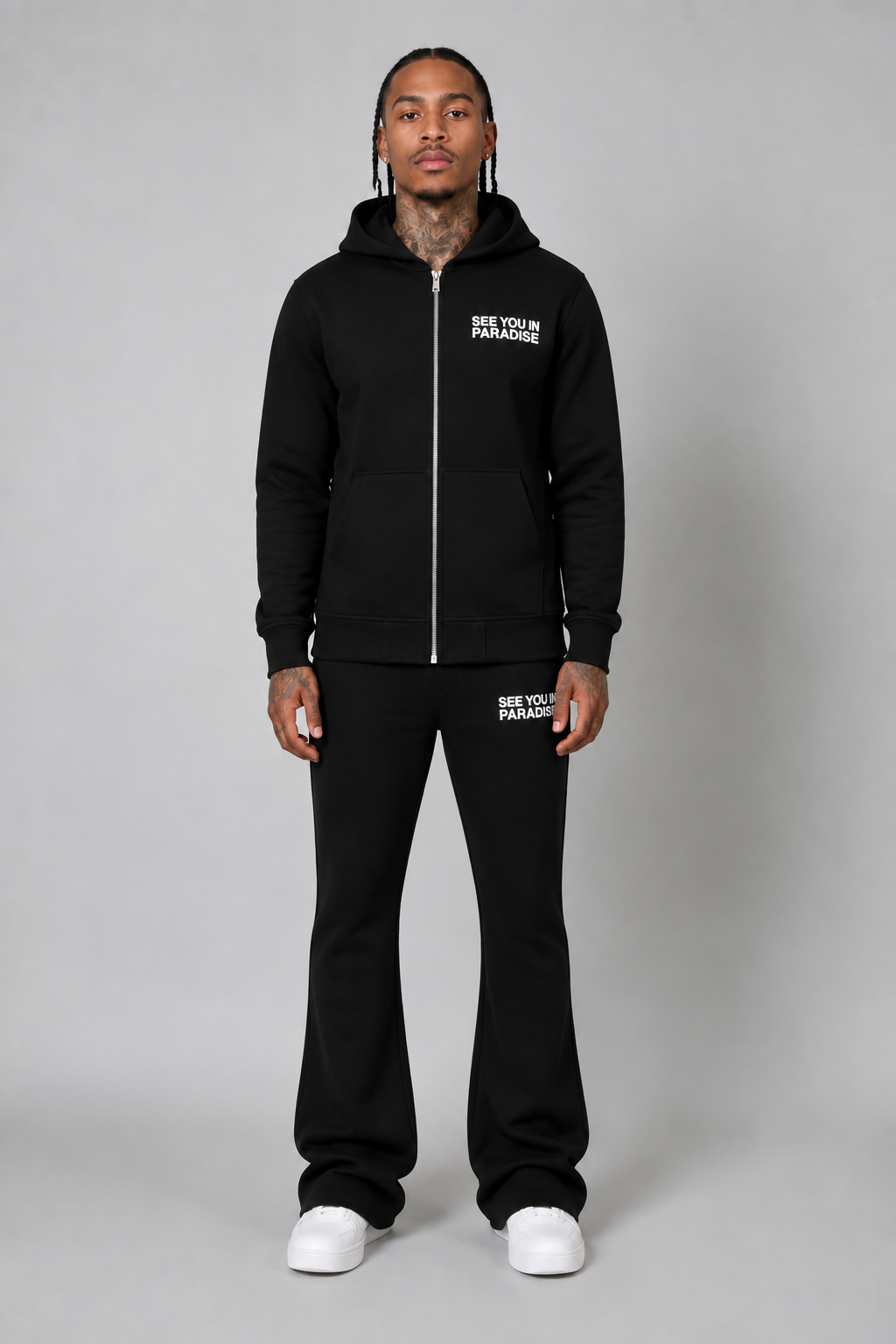 See You in Paradise French Terry Zip Hoodie & Stacks Jogging Suit