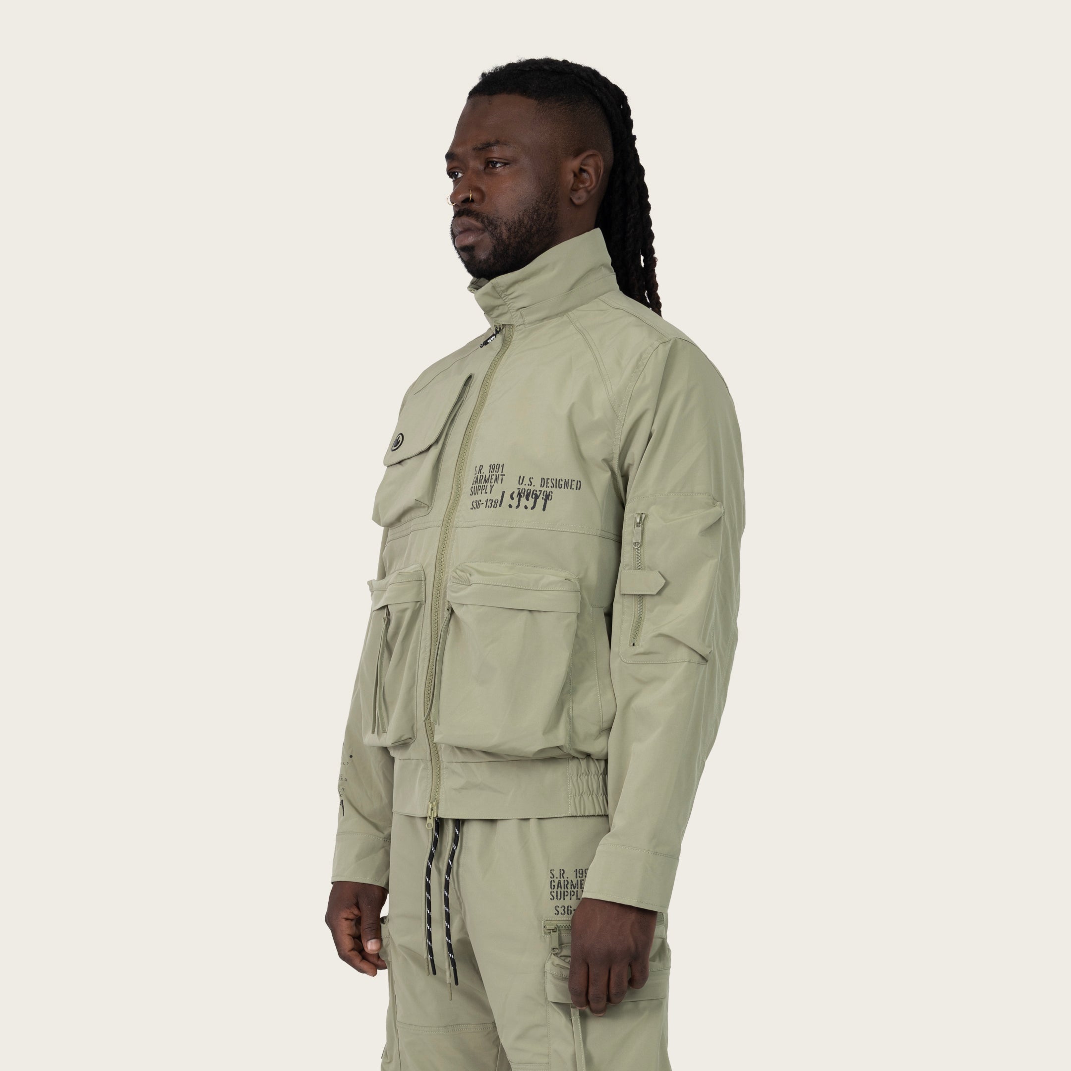 Smoke Rise Utility Windbreaker Jacket