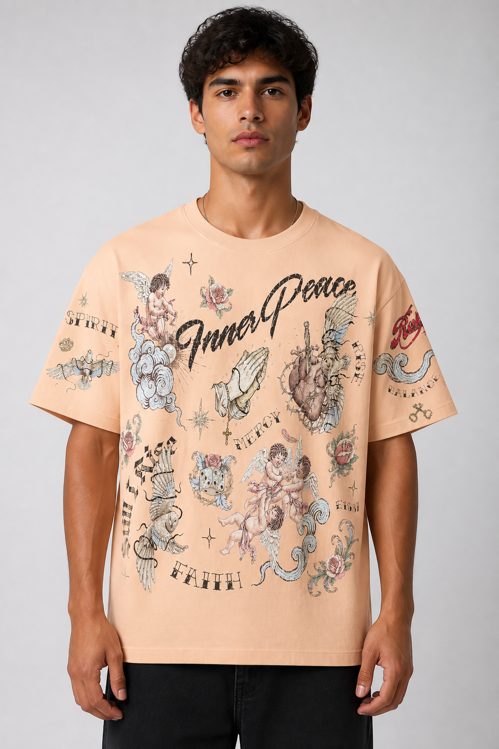 Roku "Faith" Faded Boxy Tee