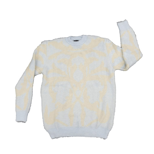 One In A Million Simple Pattern Mohair Crewneck