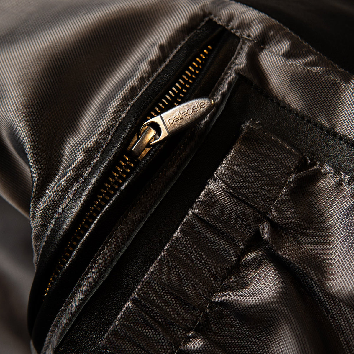 Pelle Pelle "True to Our Roots" Rhinestone Leather Jacket - Black