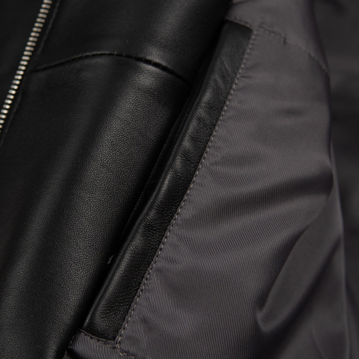 Pelle Pelle Basic Corded Leather Jacket - Black