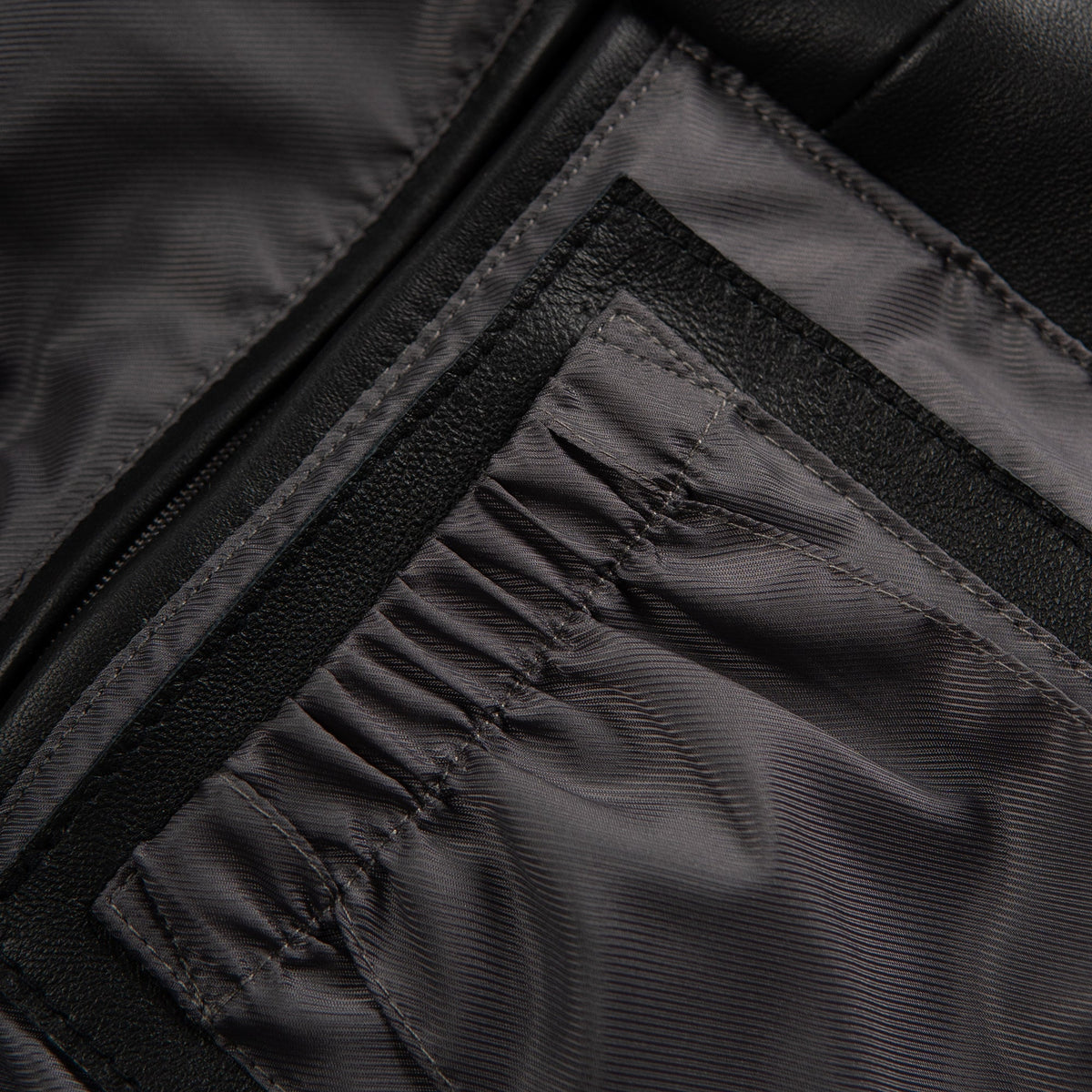Pelle Pelle Basic Corded Leather Jacket - Black