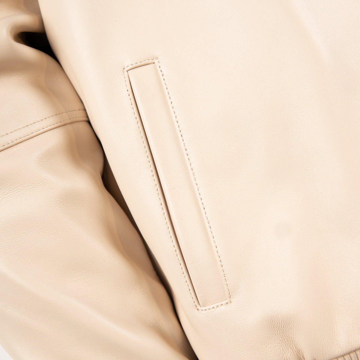Pelle Pelle "Unrivaled Anniversary" Studs & Rhinestones Jacket - Ivory