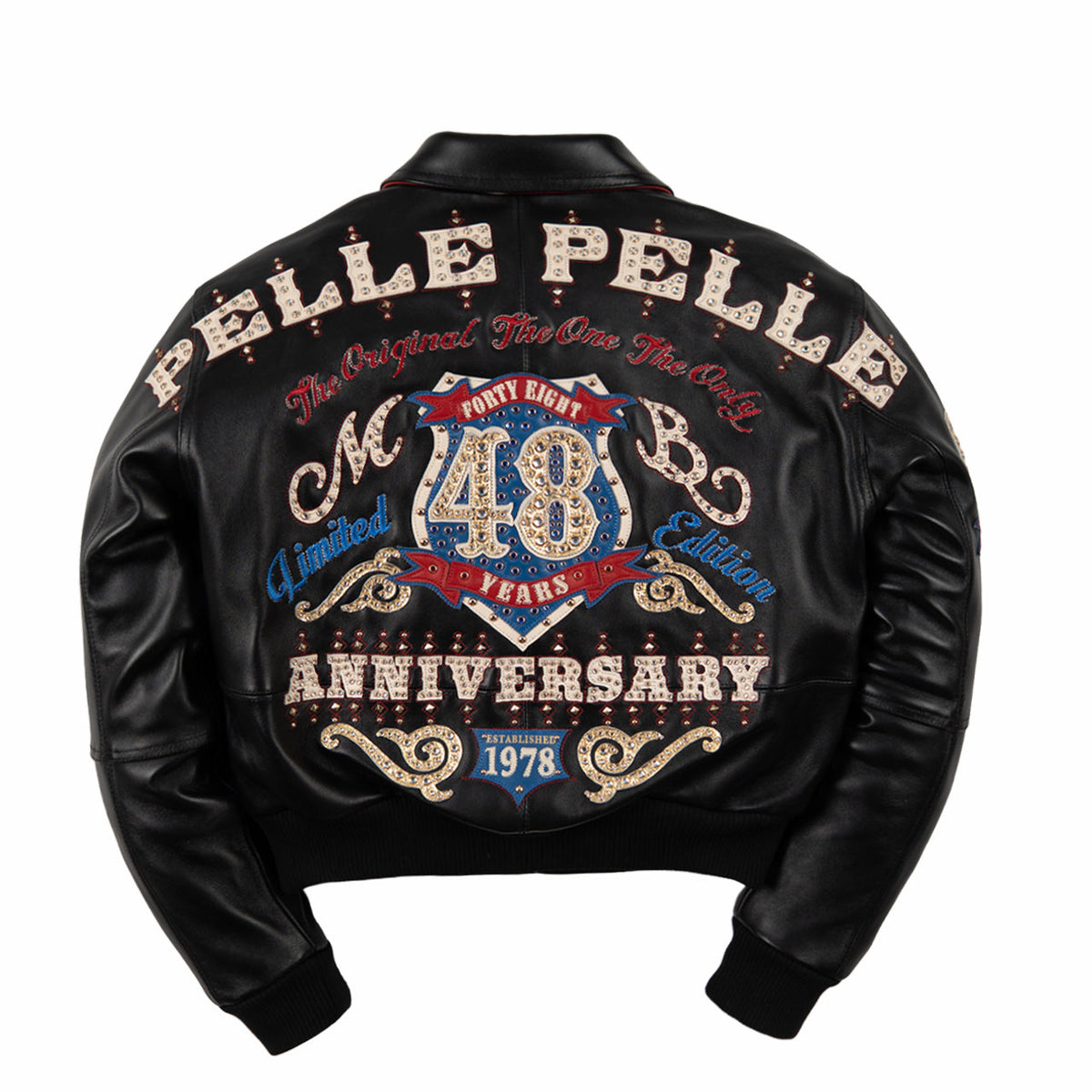 Pelle Pelle Women's "Unrivaled Anniversary" Studs & Rhinestones Jacket