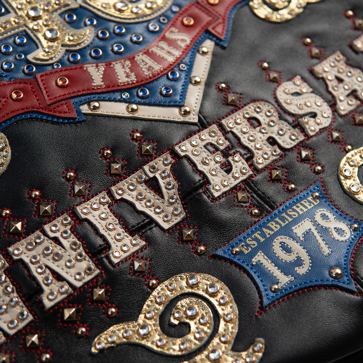 Pelle Pelle Women's "Unrivaled Anniversary" Studs & Rhinestones Jacket