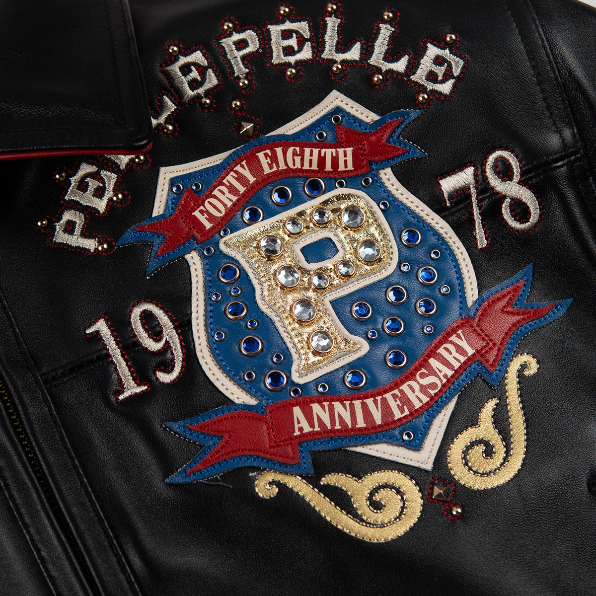 Pelle Pelle Women's "Unrivaled Anniversary" Studs & Rhinestones Jacket