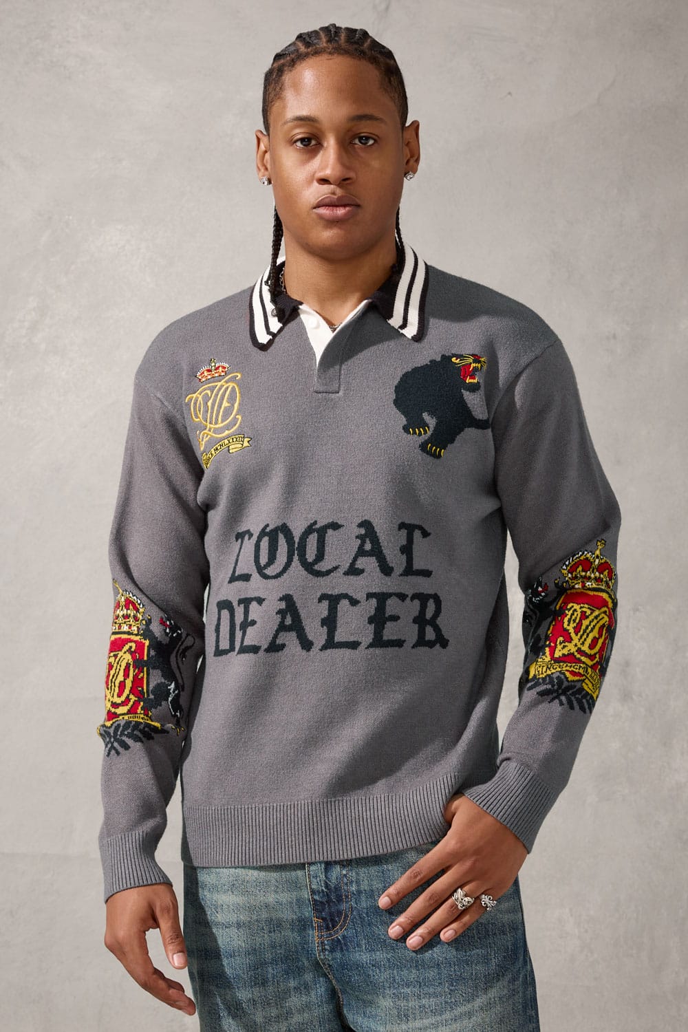 Jordan Craig "Locol Dealer Knit Sweater"