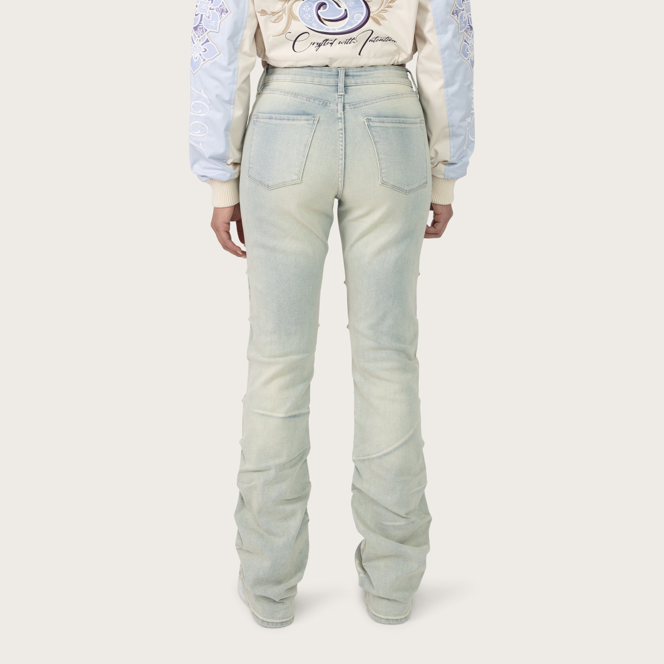 Smoke Rise Women's High Rise Chain Flare Jean
