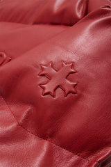 See You In Paradise "The Wild One" Puffer Leather Jacket