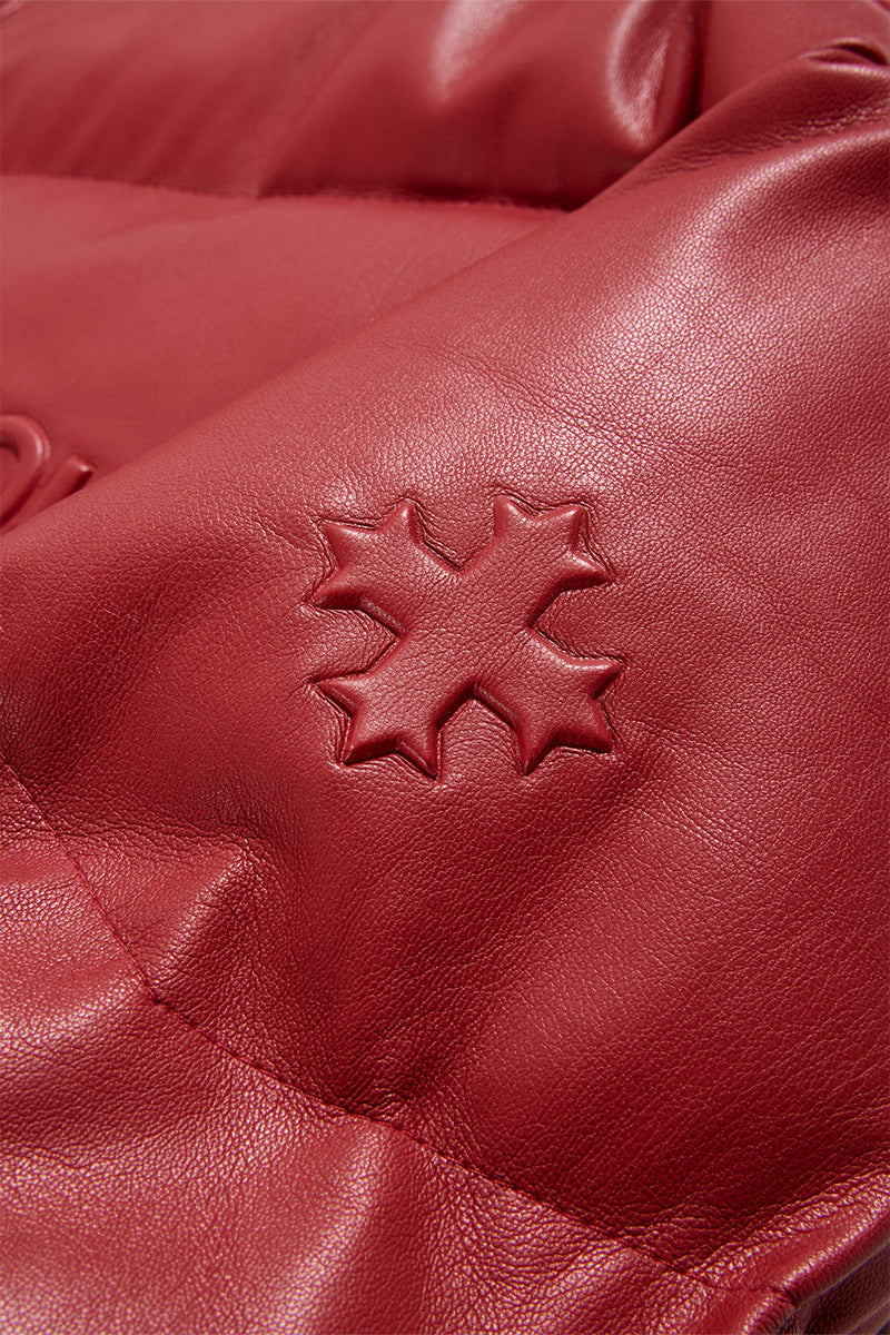 See You In Paradise "The Wild One" Puffer Leather Jacket