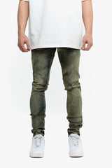 Valabasas Skinny Jean "Mr. Flex" - Brown/Blue Vintage Washed