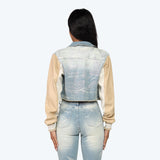 Smoke Rise Rhinestone Jean Trucker Jacket & Pinching Stack Pants