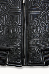 See You In Paradise Kids "Sinister" Leather Bomber Jacket