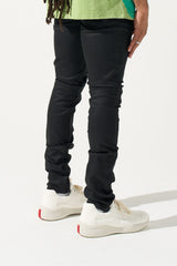 Serenede "Caviar 7" Wax Jet Black Jeans