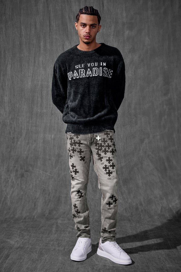 See You In Paradise Plush Crewneck Sweater