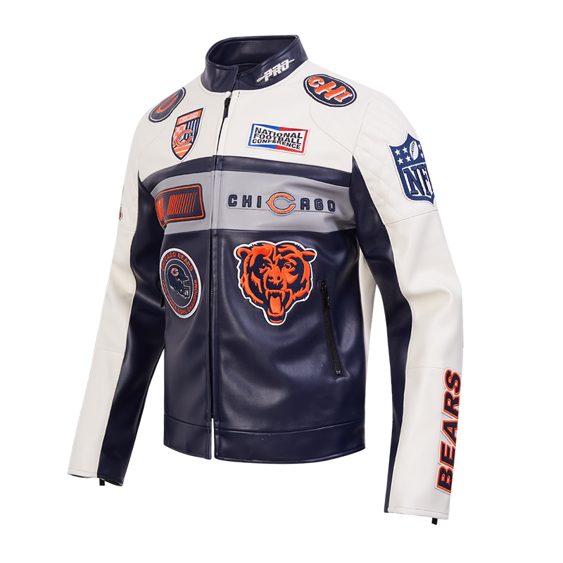 Pro Standard Bears Motto Leather Jacket