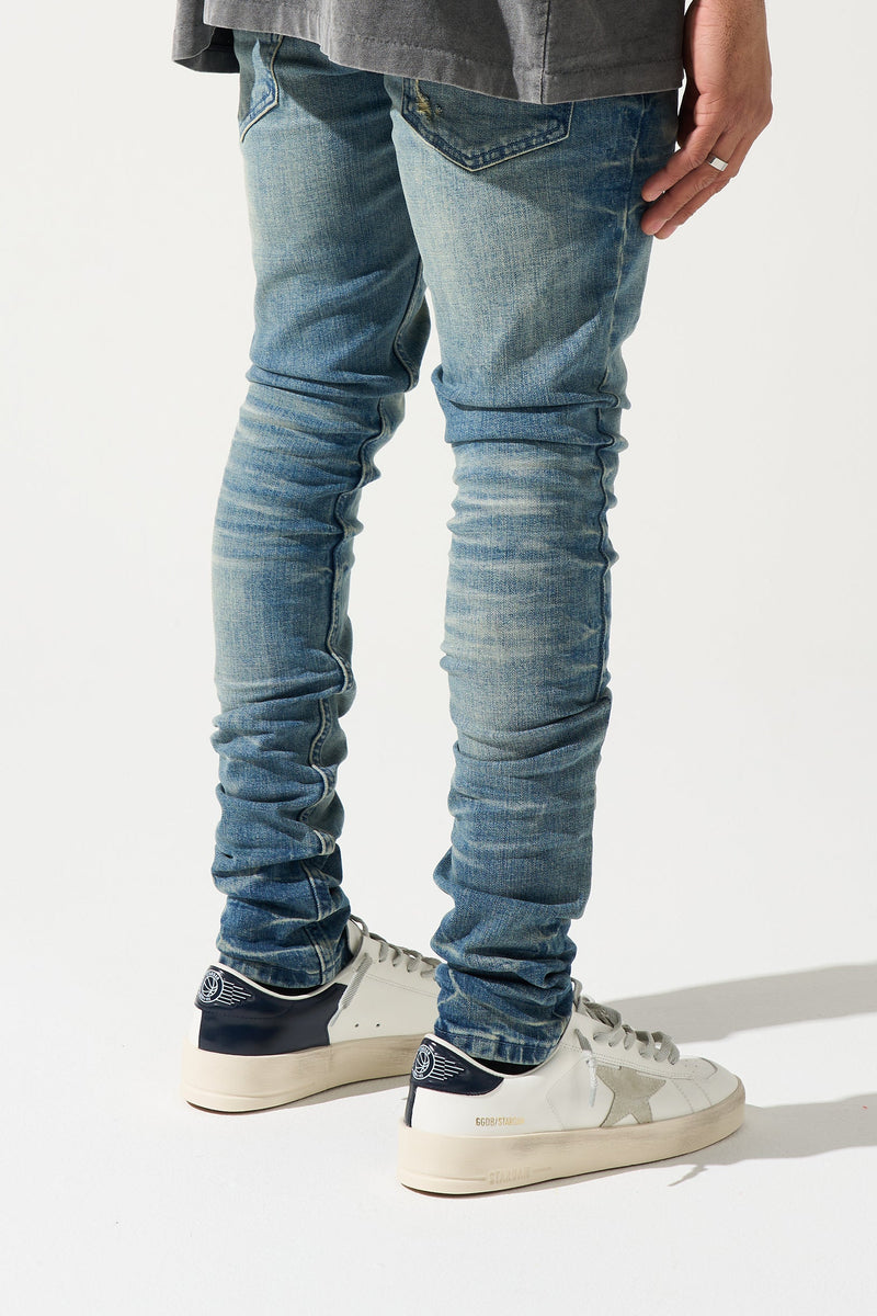 Serenede "Neptune" Vintage Mid-Blue Classic Wash Jeans