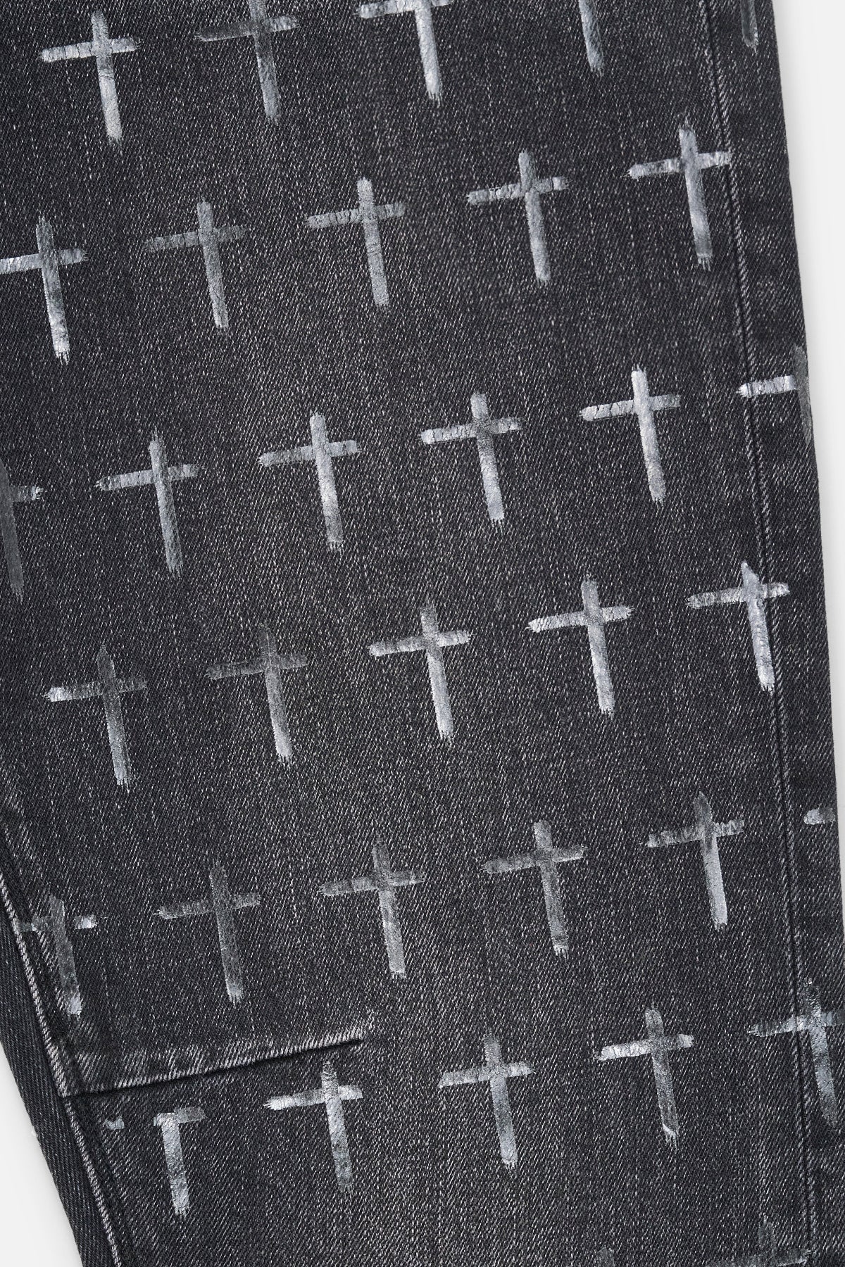 RTA Bryant Skinny Jean - Noir Coated Grey