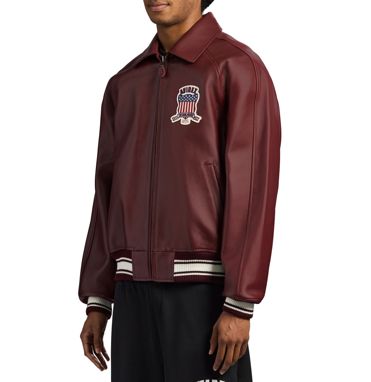 Avirex "Icon" Leather Jacket - Oxblood