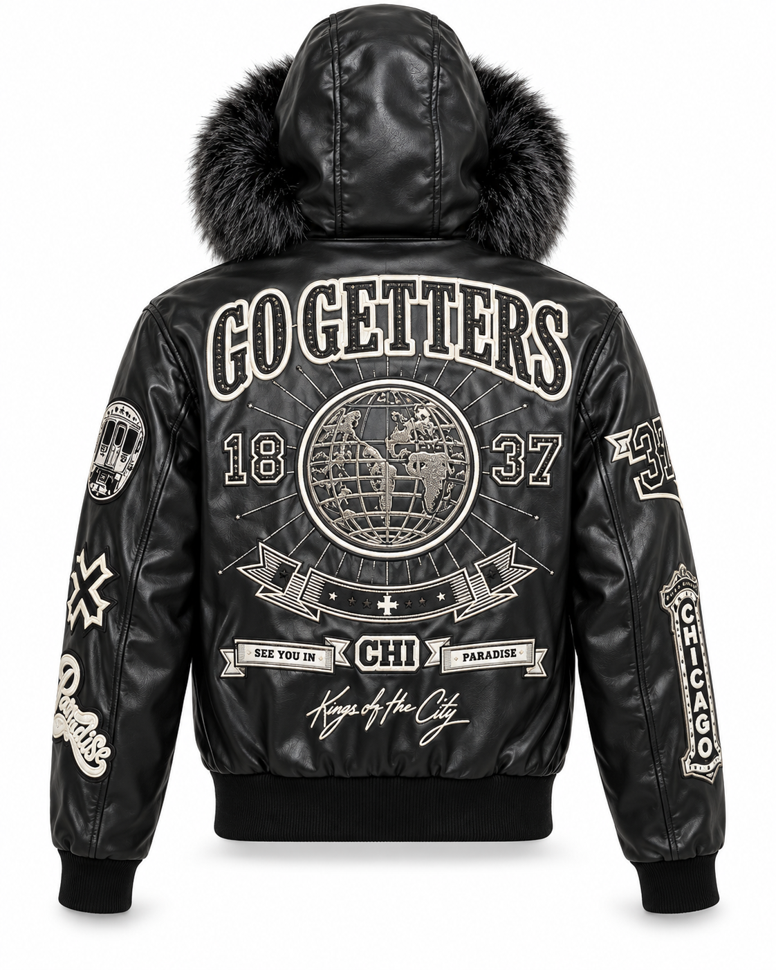 SYIP Exclusive Chicago Leather Jacket - Sox Colors