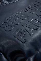 See You In Paradise "The Wild One" Puffer Leather Jacket