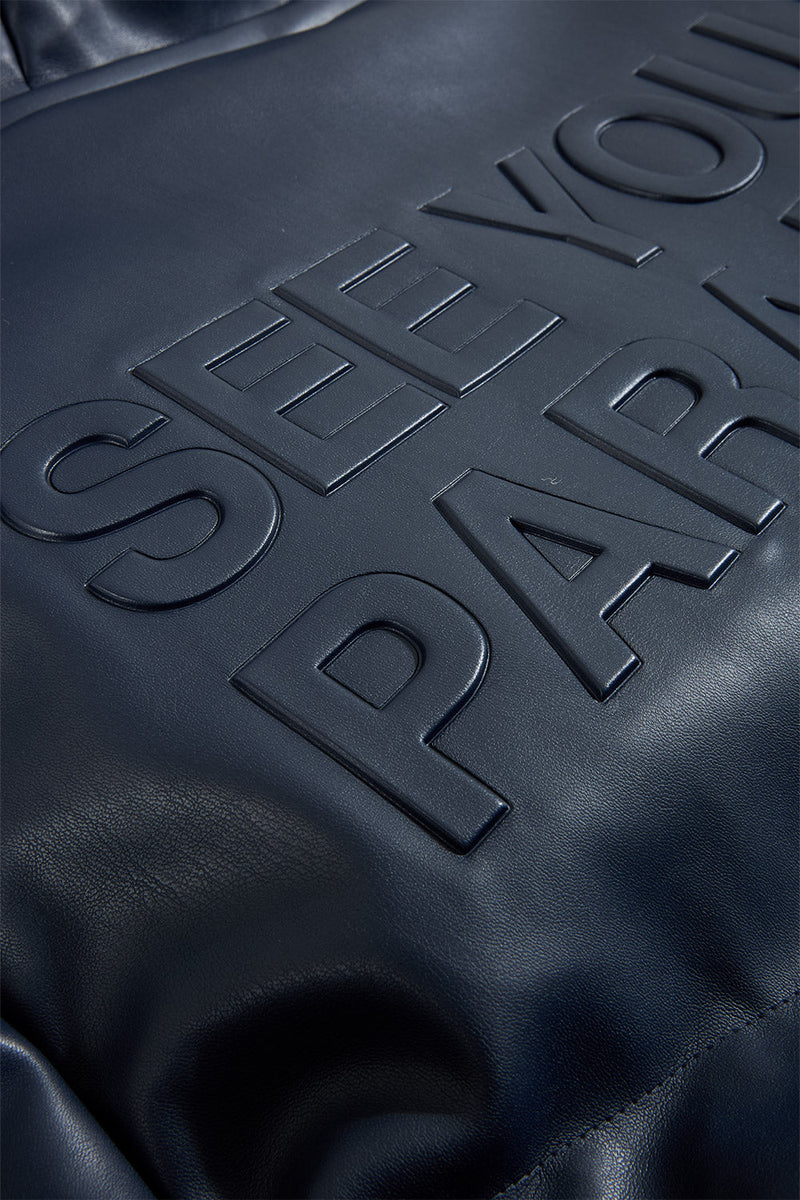 See You In Paradise "The Wild One" Puffer Leather Jacket