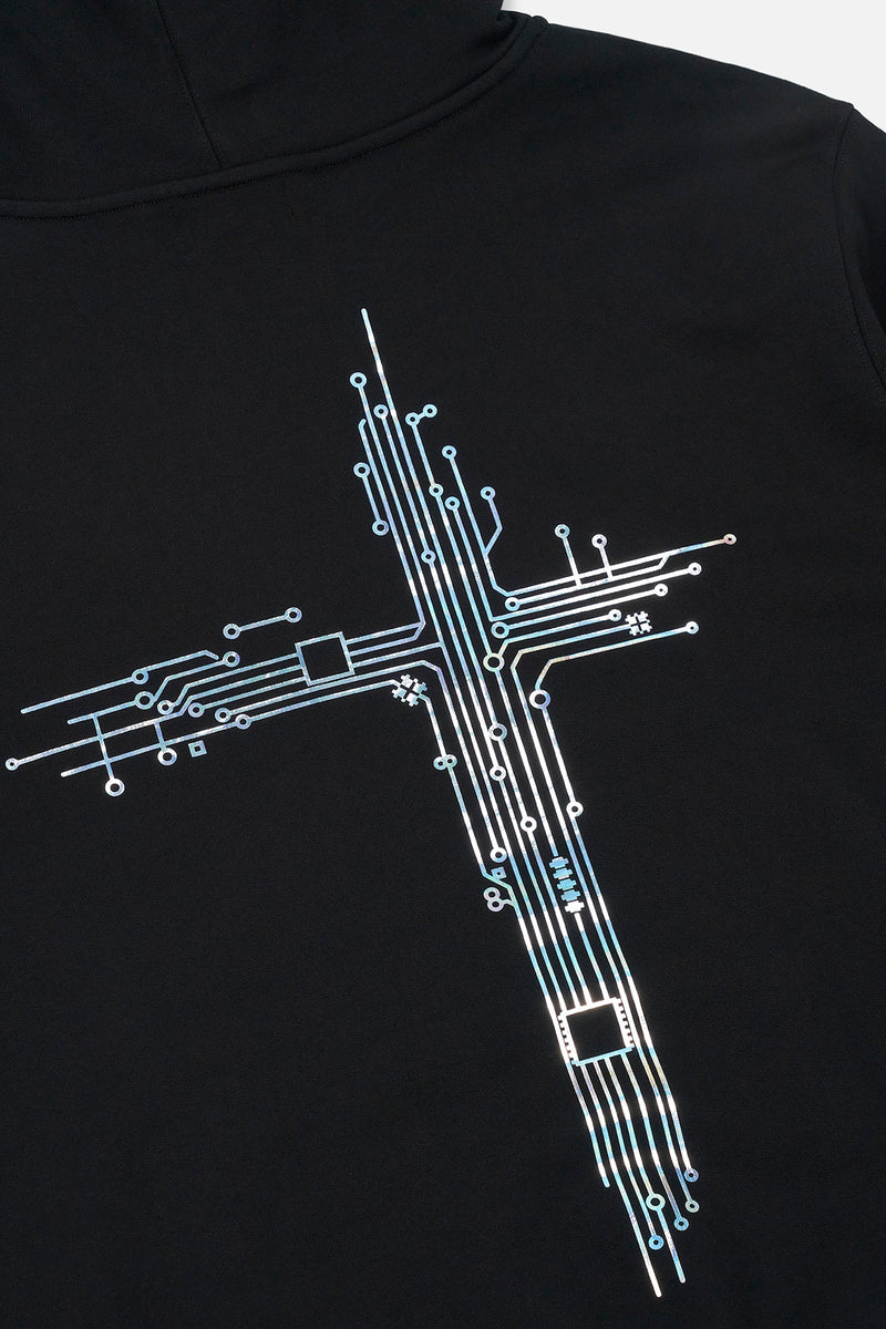 RTA Jordan Black Circuit Cross Hoodie