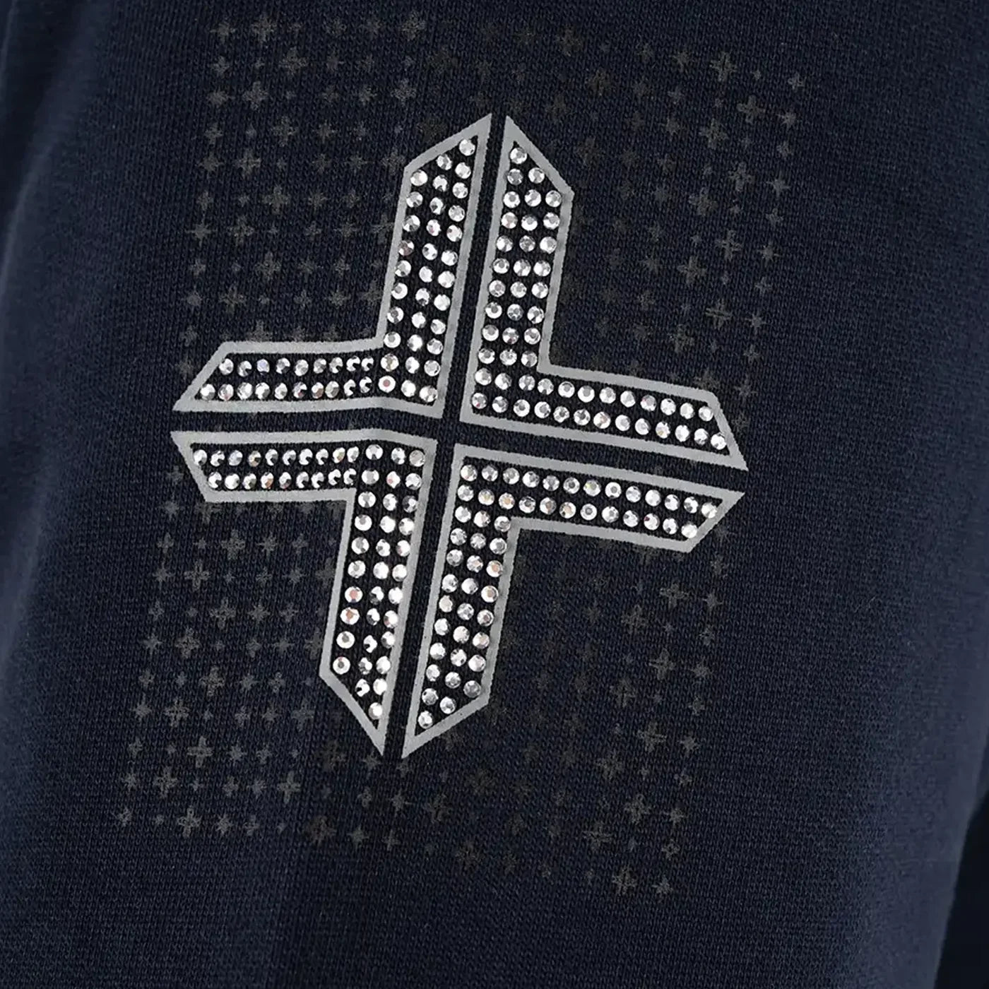 Luxe Crewneck Crystals Crewneck Sweater