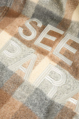 See You In Paradise Flannel Hooded Shacket