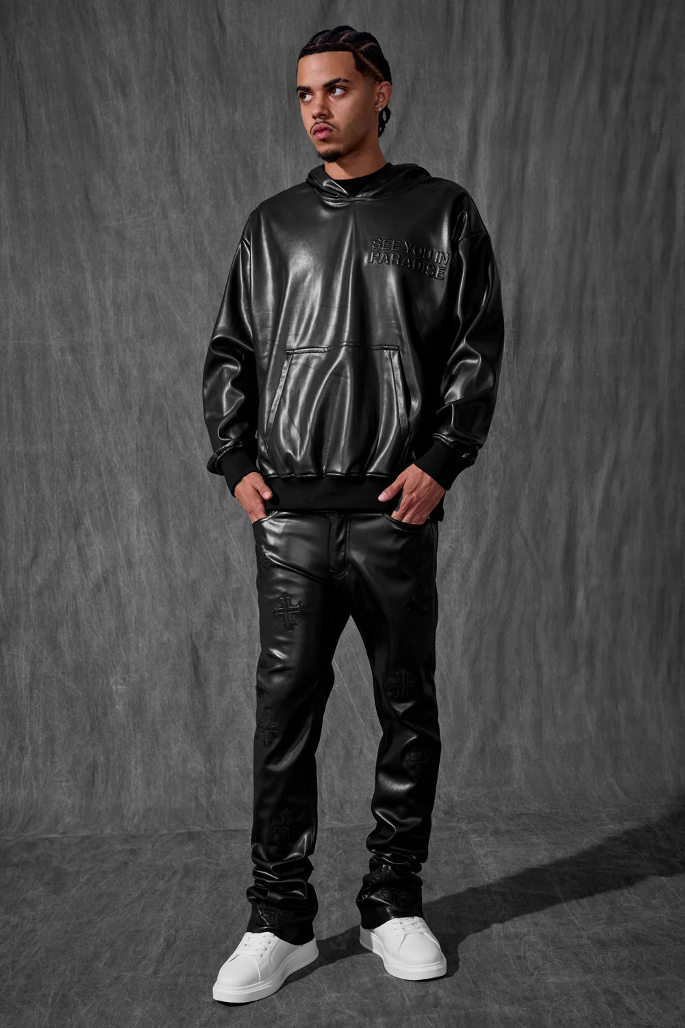 See You In Paradise Leather Hoodie Separate