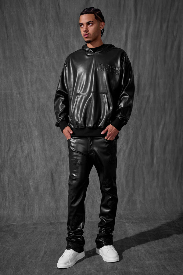 See You In Paradise Leather Hoodie Separate