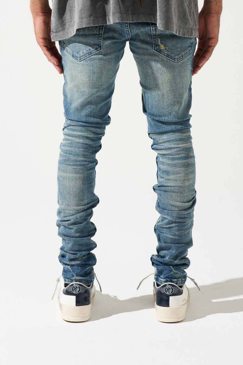 Serenede "Neptune" Vintage Mid-Blue Classic Wash Jeans