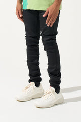Serenede "Caviar 7" Wax Jet Black Jeans