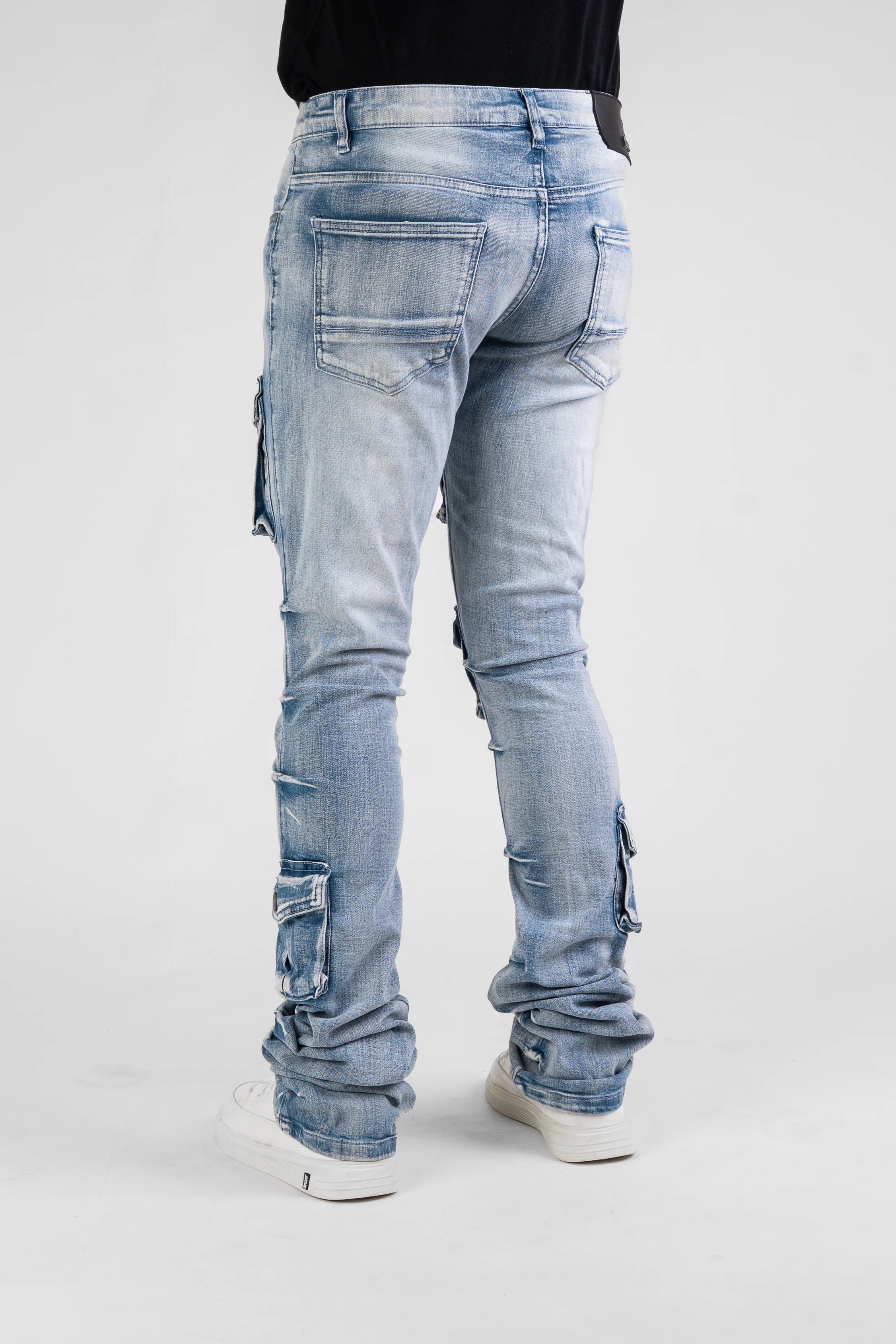 Disaster Super Stretch Denim Cargo Stacked Jean
