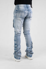 Disaster Super Stretch Denim Cargo Stacked Jean