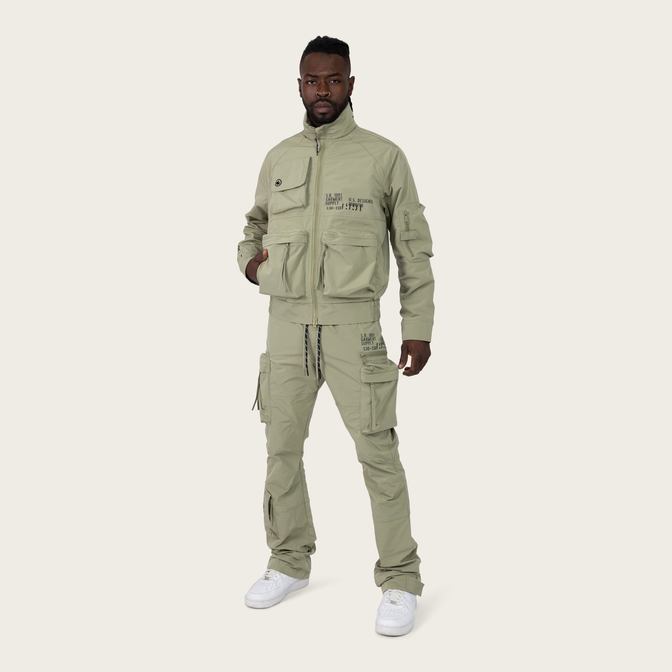 Smoke Rise Utility Windbreaker Jacket