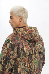 Valabasas "Stalker" Rhinestone Denim Jacket - Leaf Camo