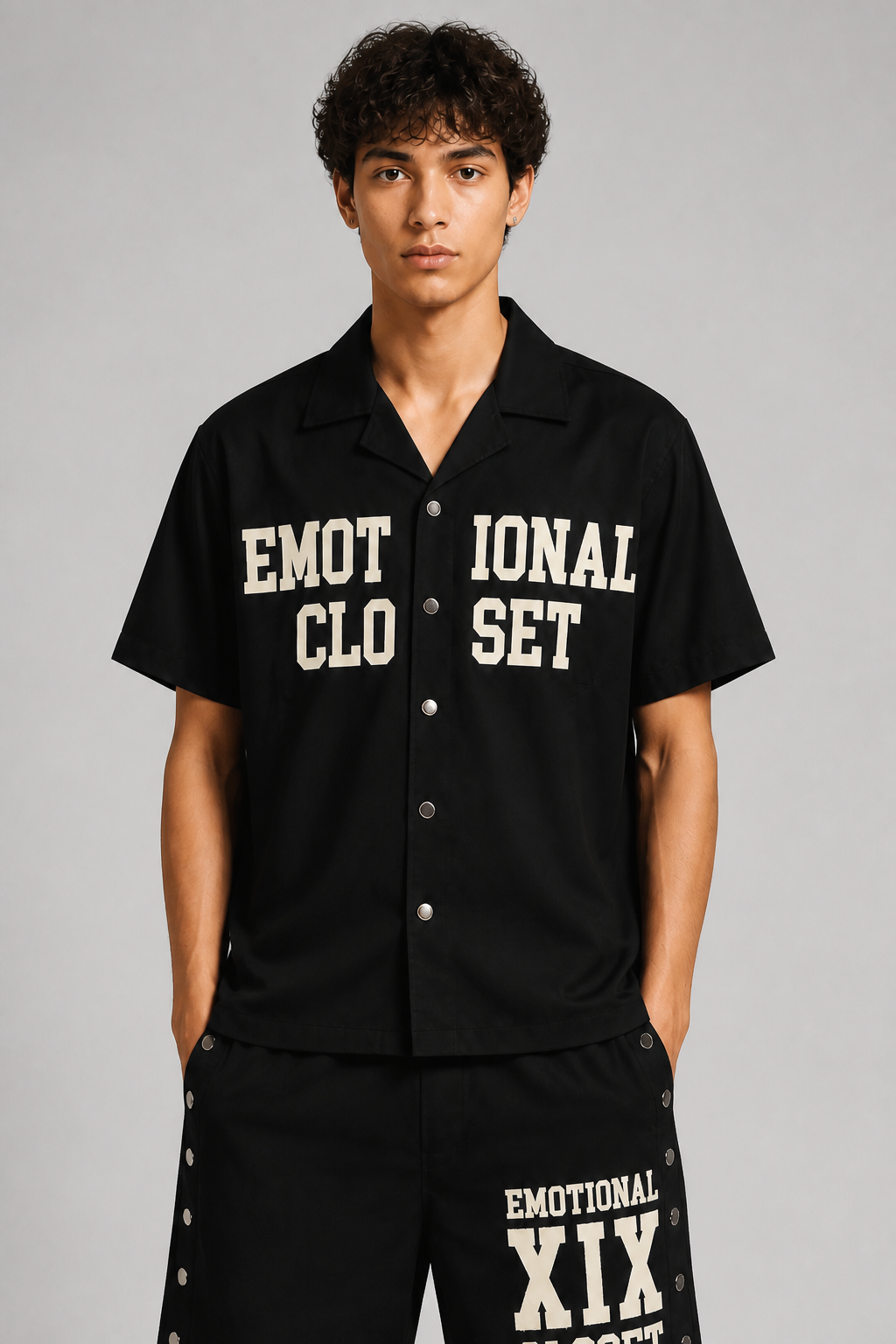 Mixed Emotion "Backyard" Nylon Short Set