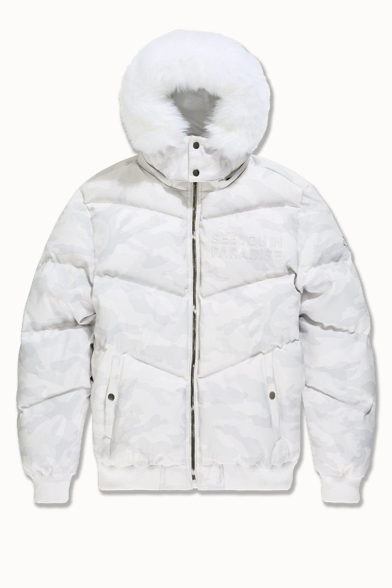 See You In Paradise "The Wild One" Puffer Leather Jacket