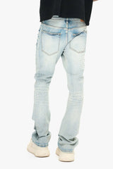 Valabasas "Shine" Stacked Flare Rhinestone Jeans