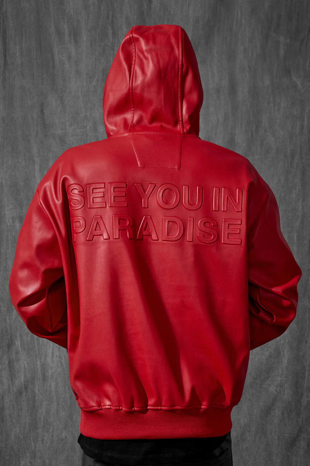 See You In Paradise Leather Hoodie Separate