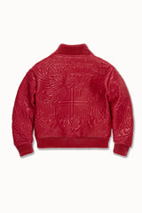 See You In Paradise Kids "Sinister" Leather Bomber Jacket