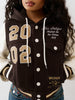 True Religion Women's Anniversary Embroidered Varsity Jacket
