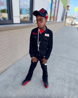 Jordan Craig Kids "The Local Dealer" Rhinestone Denim Trucker Jacket