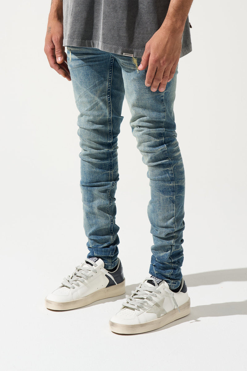 Serenede "Neptune" Vintage Mid-Blue Classic Wash Jeans
