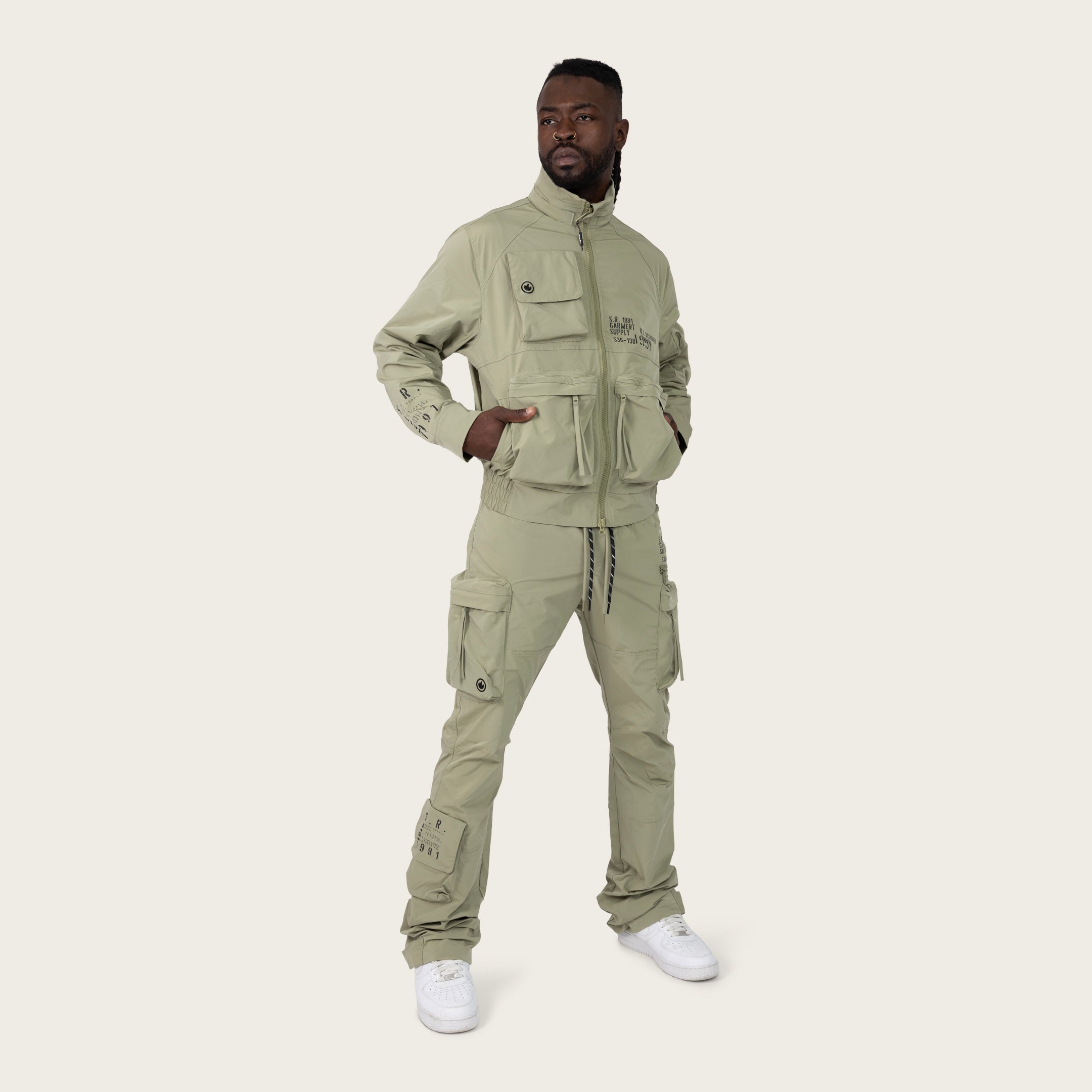 Smoke Rise Utility Windbreaker Jacket