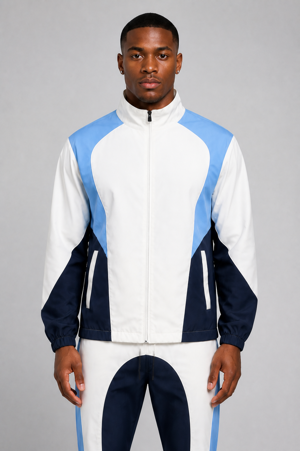 Rebel Minds Ripstop Nylon Color Block Tracksuit