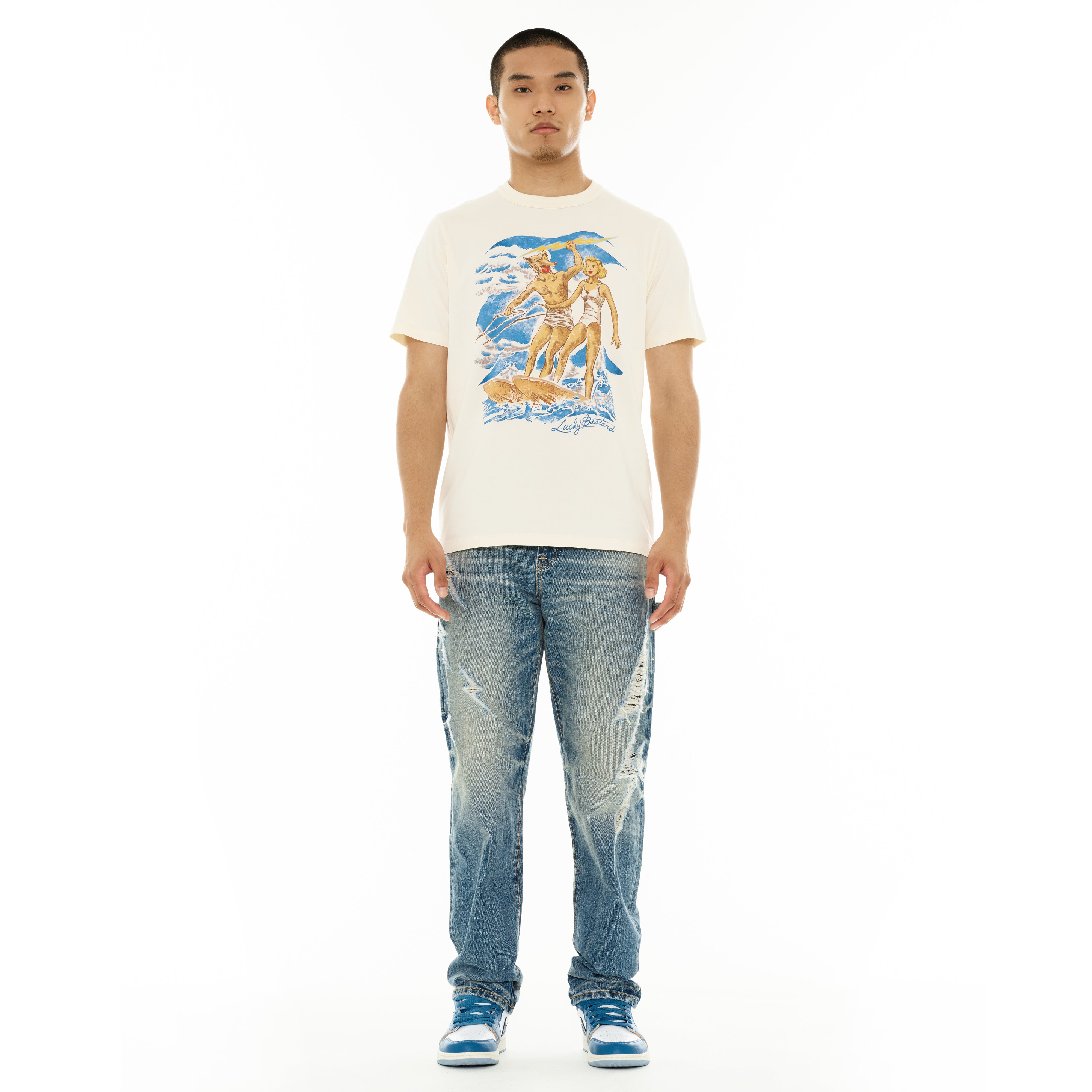 Cult of Individuality "Surfin USA" Lucky Bastard Short Sleeve Crew Neck Tee