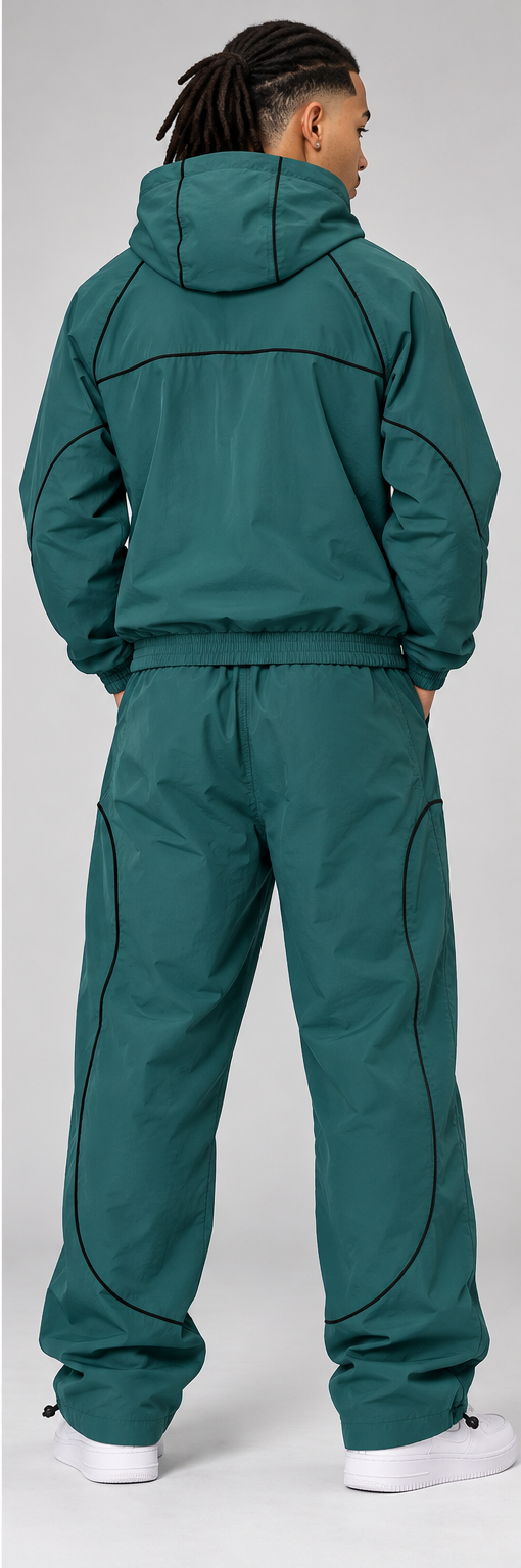 Rebel Minds Piping Nylon Track Suit